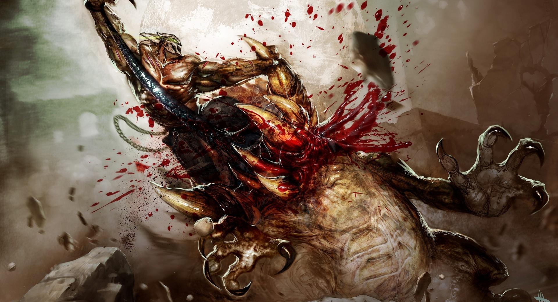 Splatterhouse Monster at 640 x 1136 iPhone 5 size wallpapers HD quality
