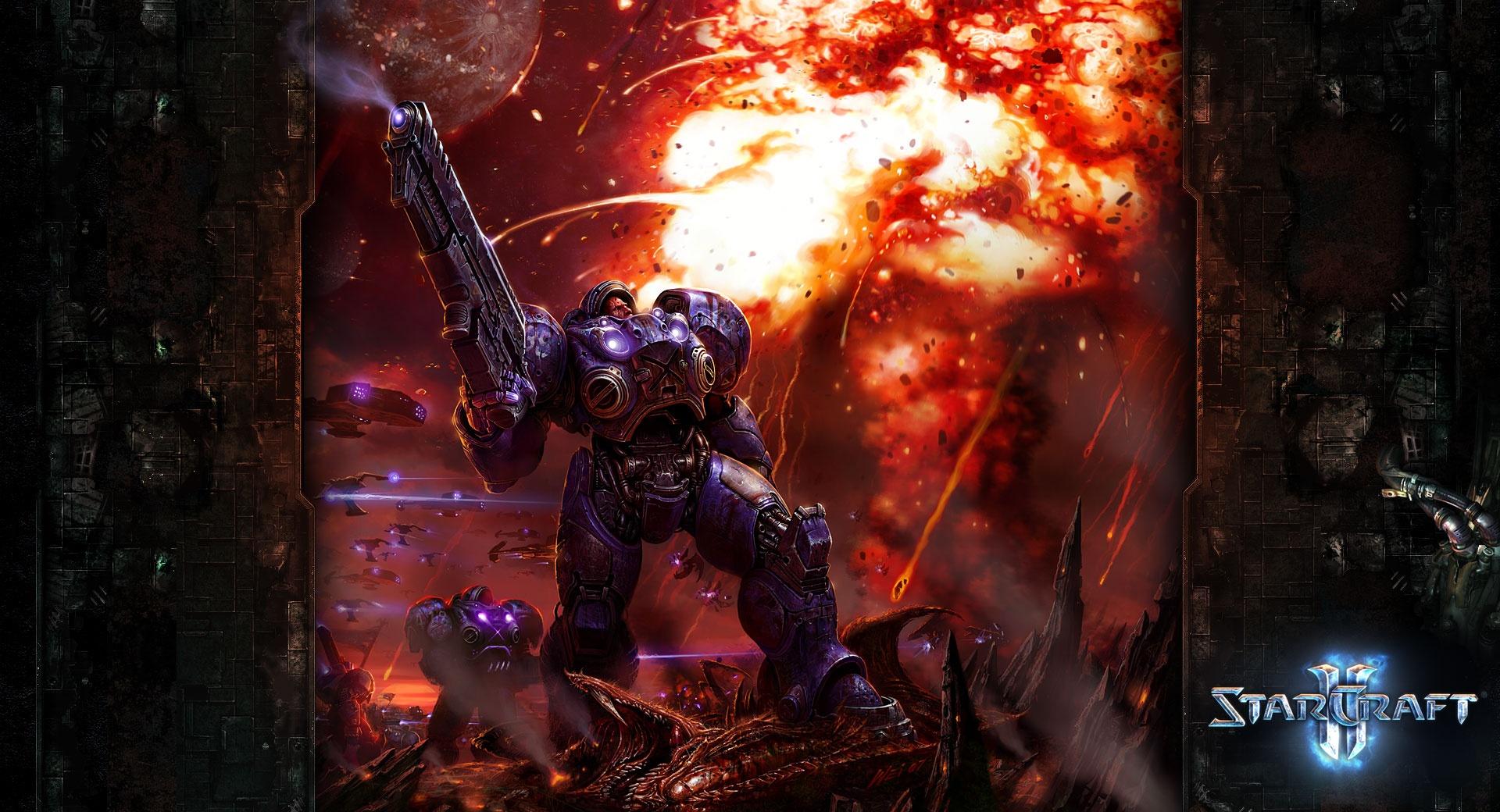 Starcraft 2, Marine at 320 x 480 iPhone size wallpapers HD quality