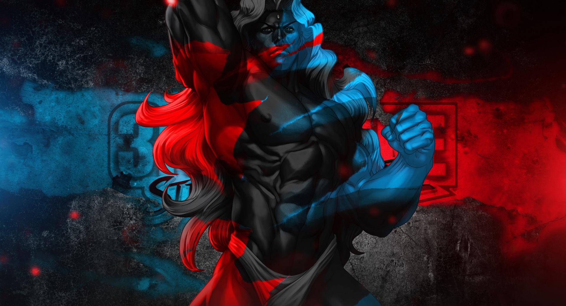 Street Fighter III - Gill at 640 x 960 iPhone 4 size wallpapers HD quality