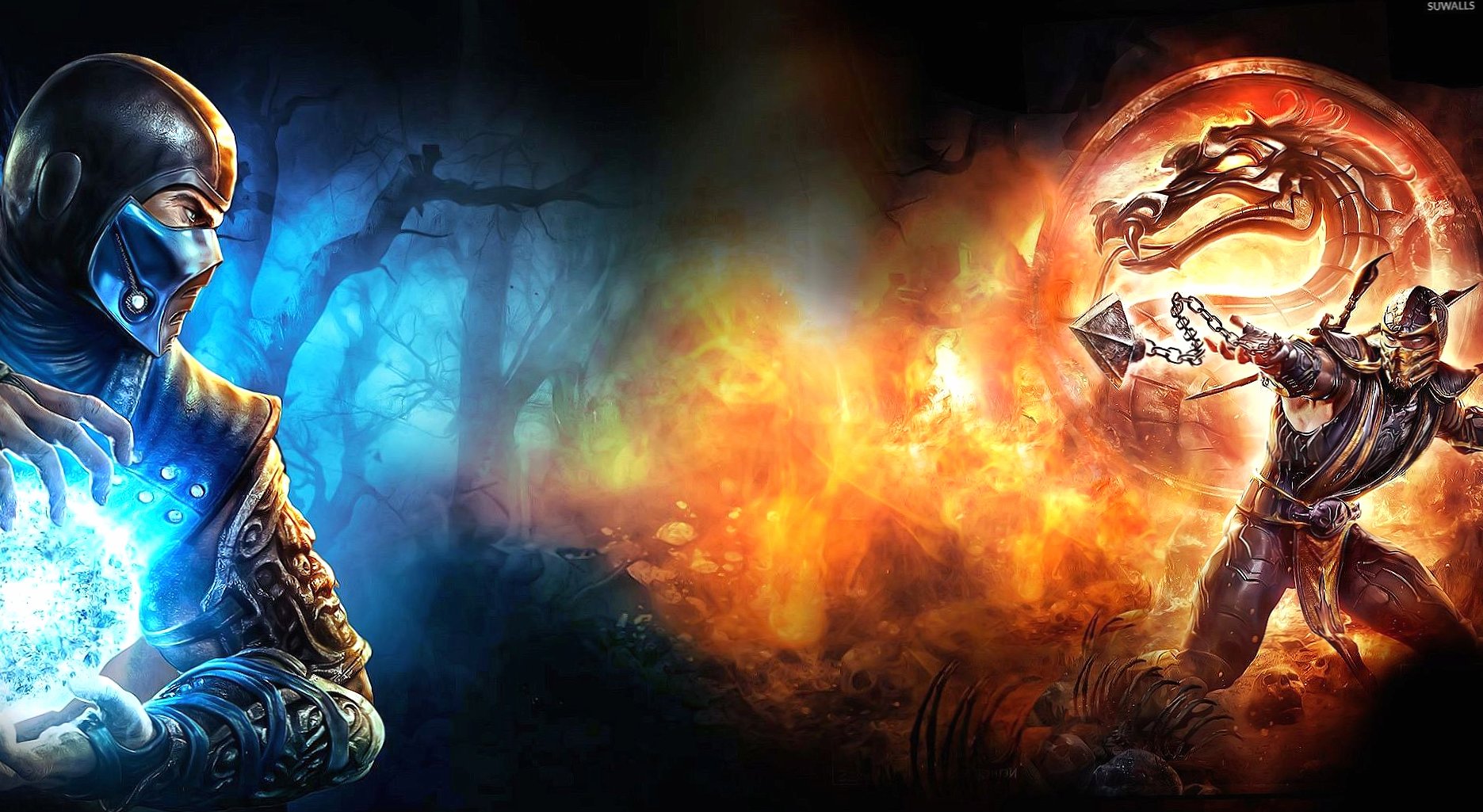 Sub-Zero vs Scorpion in Mortal Kombat X wallpapers HD quality