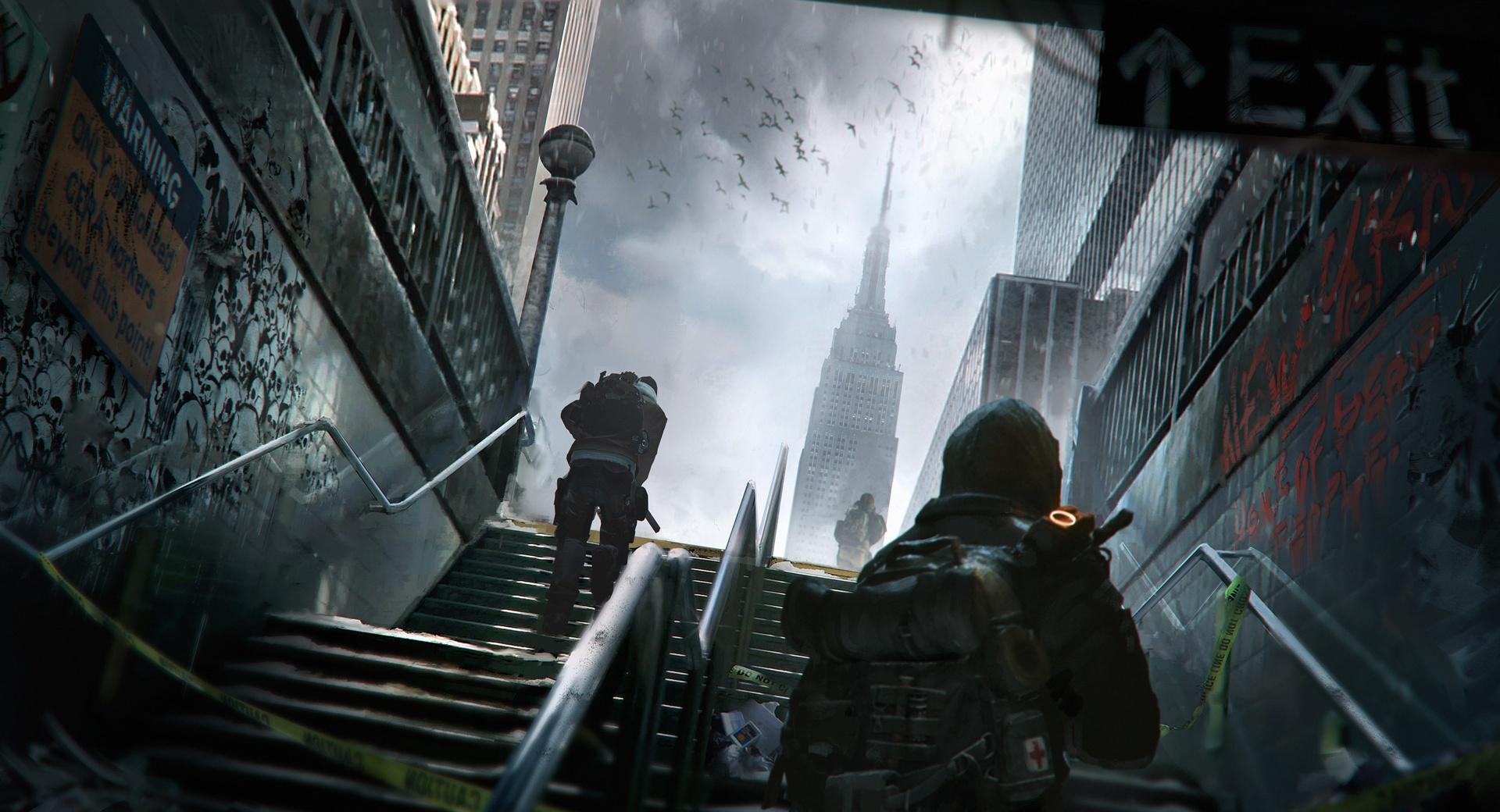 Tom Clancys The Division Subway Exit at 640 x 1136 iPhone 5 size wallpapers HD quality