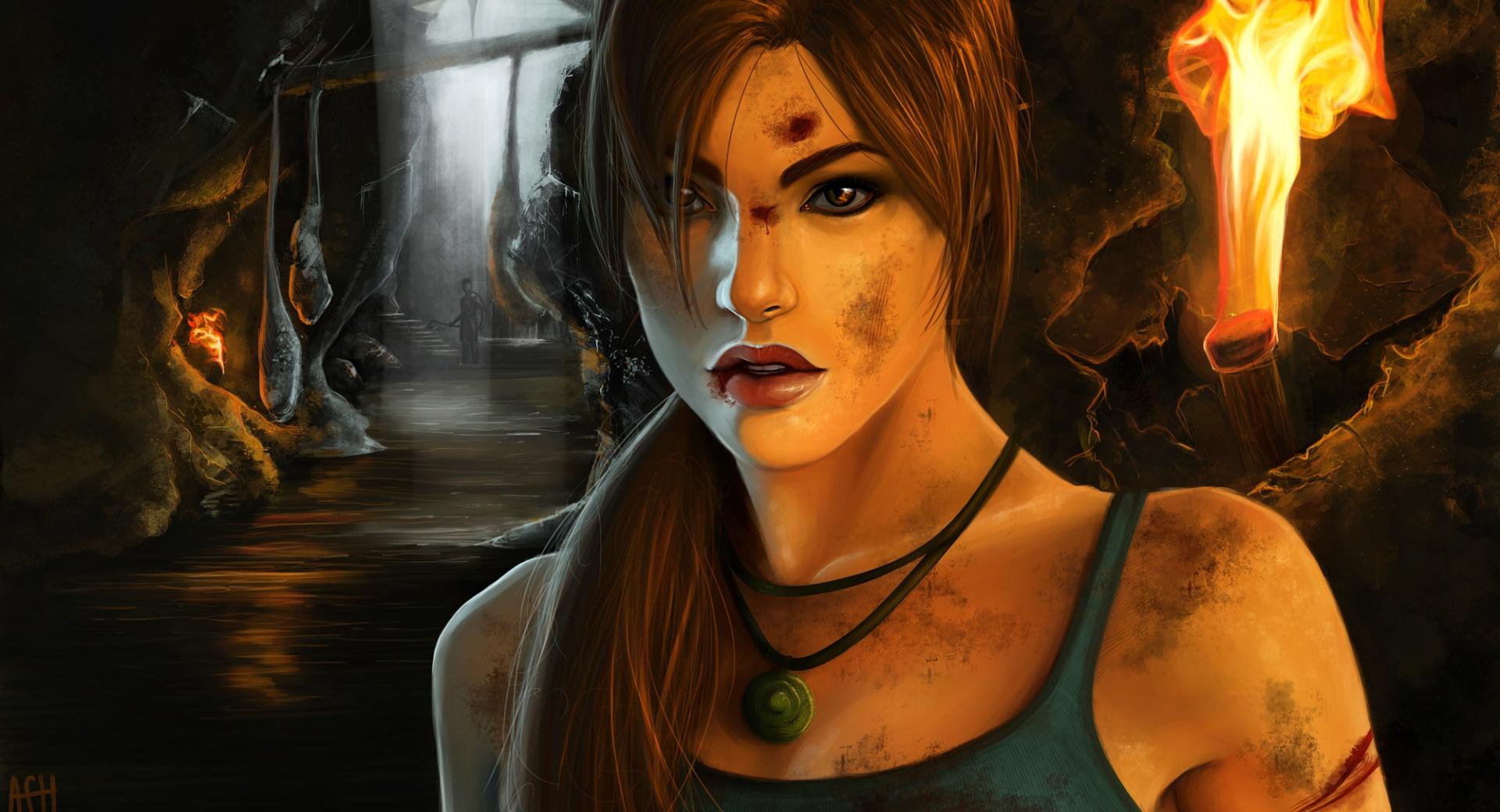 Tomb Raider 2012 Concept Art by Ashley Quenan wallpapers HD quality