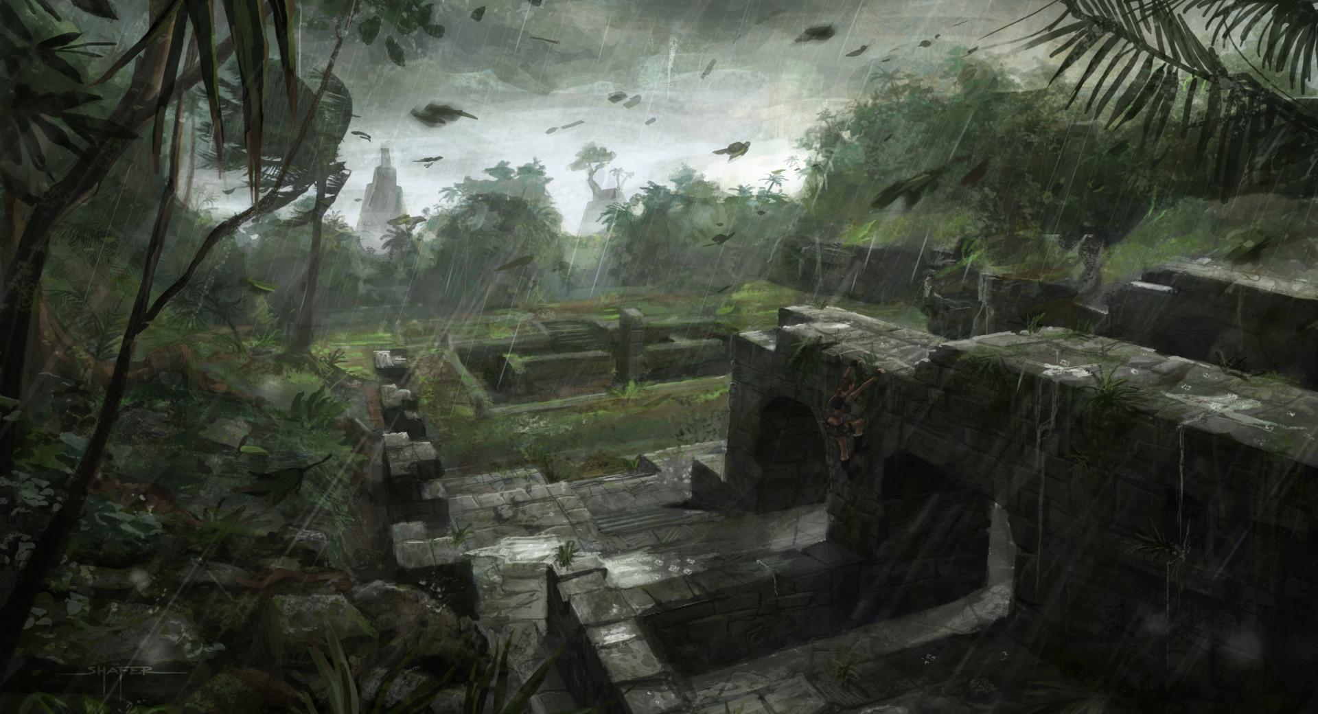 Tomb Raider Underworld Art at 1024 x 1024 iPad size wallpapers HD quality