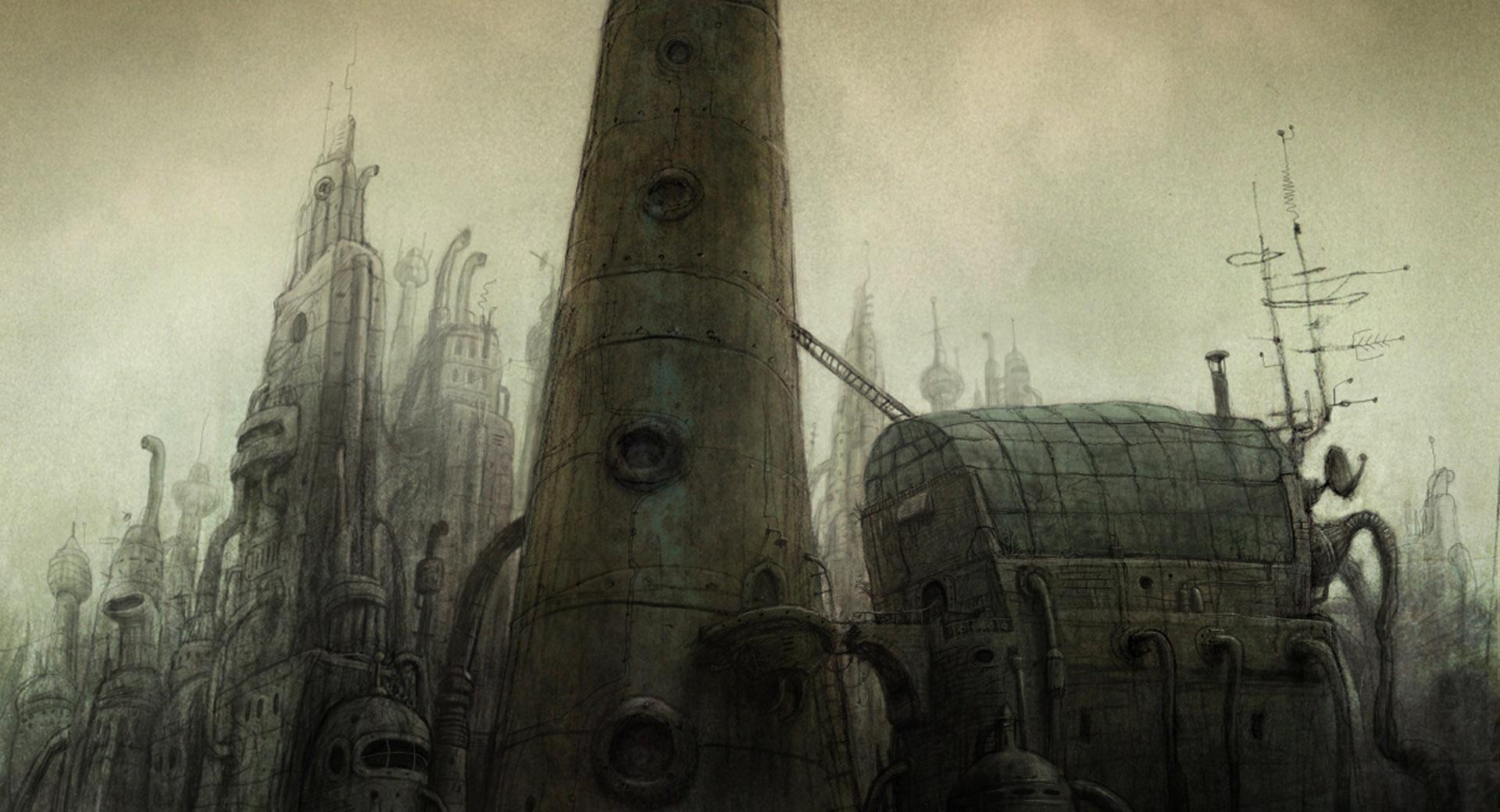 Tower, Machinarium Game at 640 x 960 iPhone 4 size wallpapers HD quality