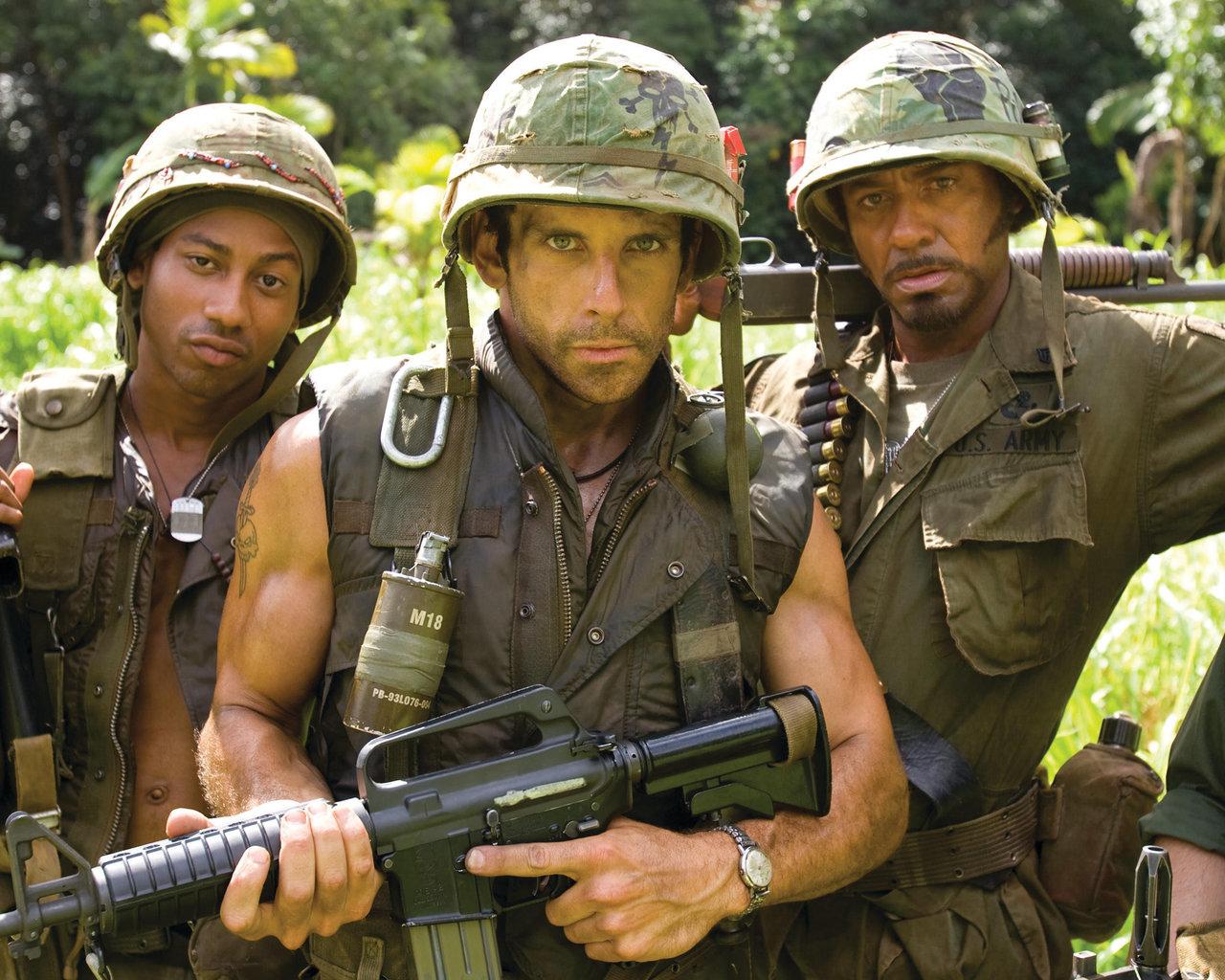 Tropic Thunder at 320 x 480 iPhone size wallpapers HD quality