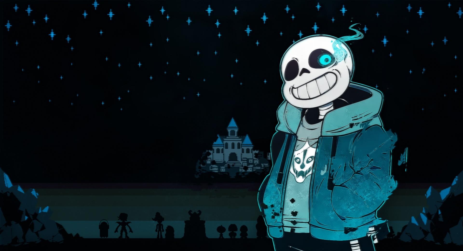 Undertale Sans at 320 x 480 iPhone size wallpapers HD quality