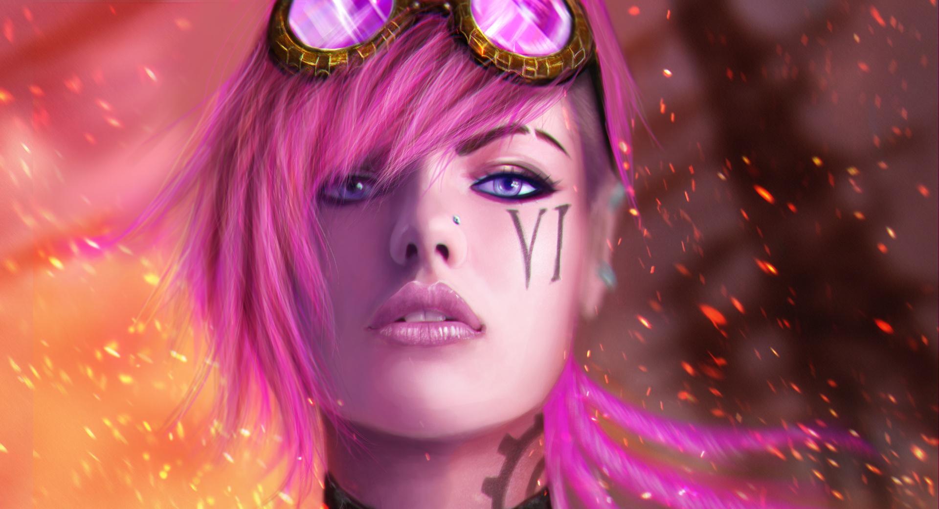 Vi the Piltover Enforcer - League of Legends at 750 x 1334 iPhone 6 size wallpapers HD quality