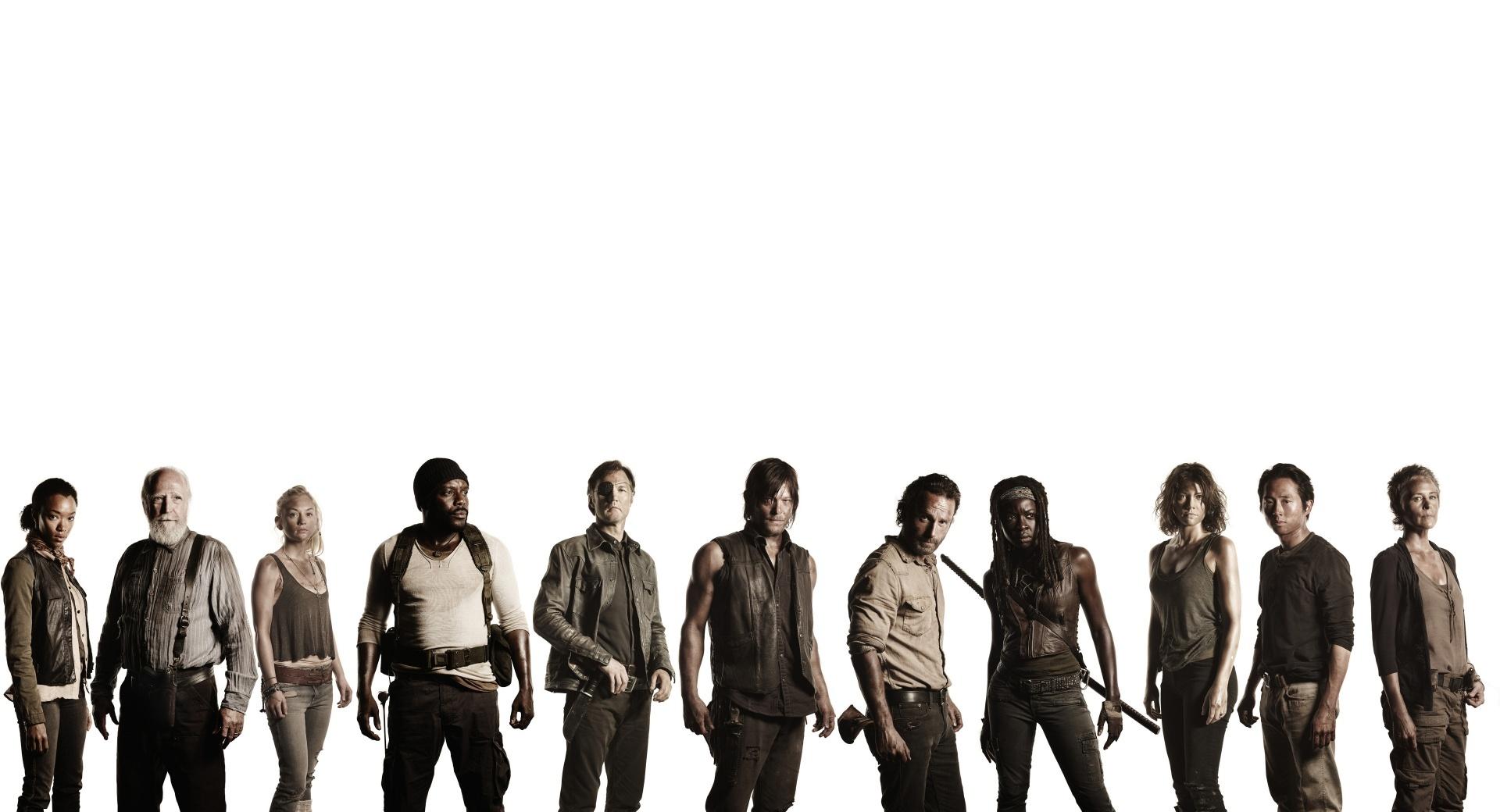 Walking Dead Cast at 640 x 1136 iPhone 5 size wallpapers HD quality