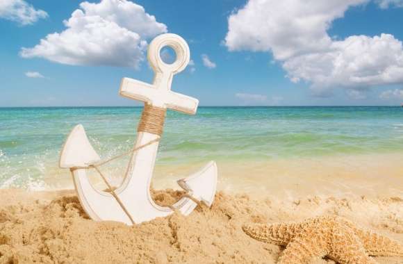 Anchor On The Beach wallpapers hd quality