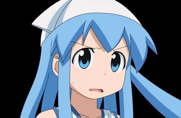Anime Angry Girl With Blue Hair