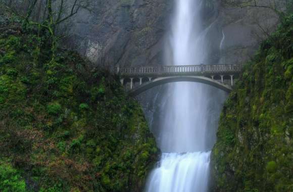 Bridge Over Waterfall