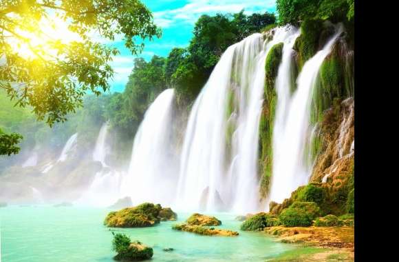 Detian vietnam waterfall