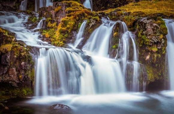 Kirkjufellsfoss waterfall, Iceland wallpapers hd quality