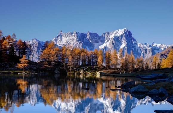 Mont Blanc Autumn wallpapers hd quality