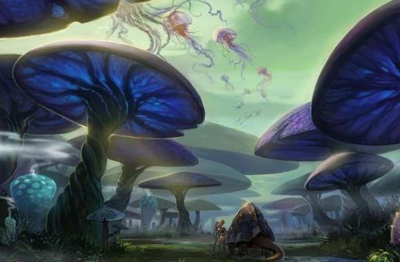 Mushroom Forest wallpapers hd quality