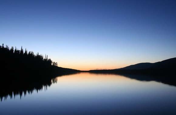 Peaceful Lake At Dusk