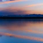 Peaceful Lake At Dusk high definition photo