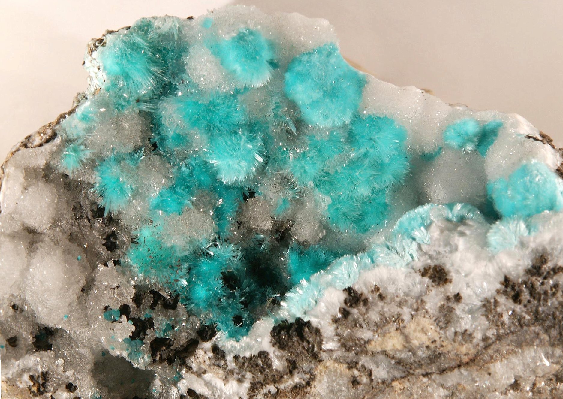 Aurichalcite mineral light blue wallpapers HD quality