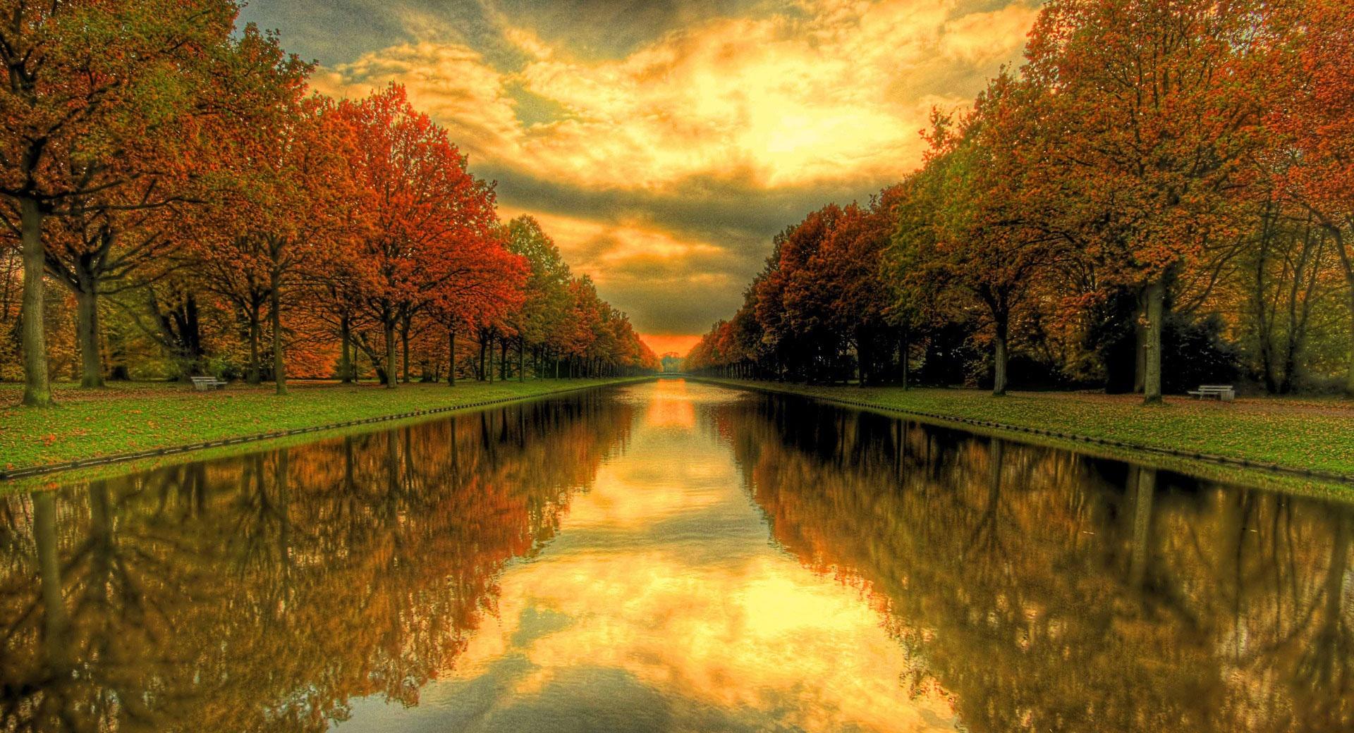 Autumn River wallpapers HD quality