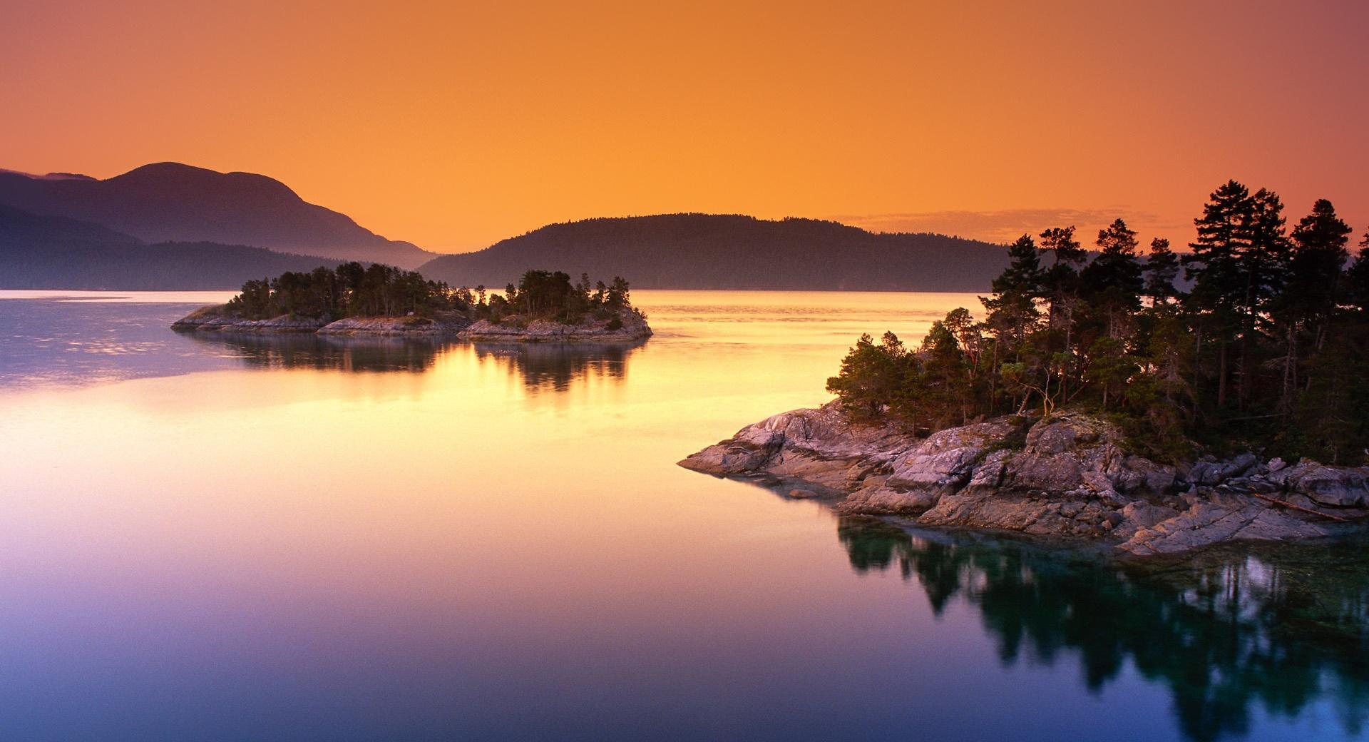 Islands At Dusk at 640 x 1136 iPhone 5 size wallpapers HD quality