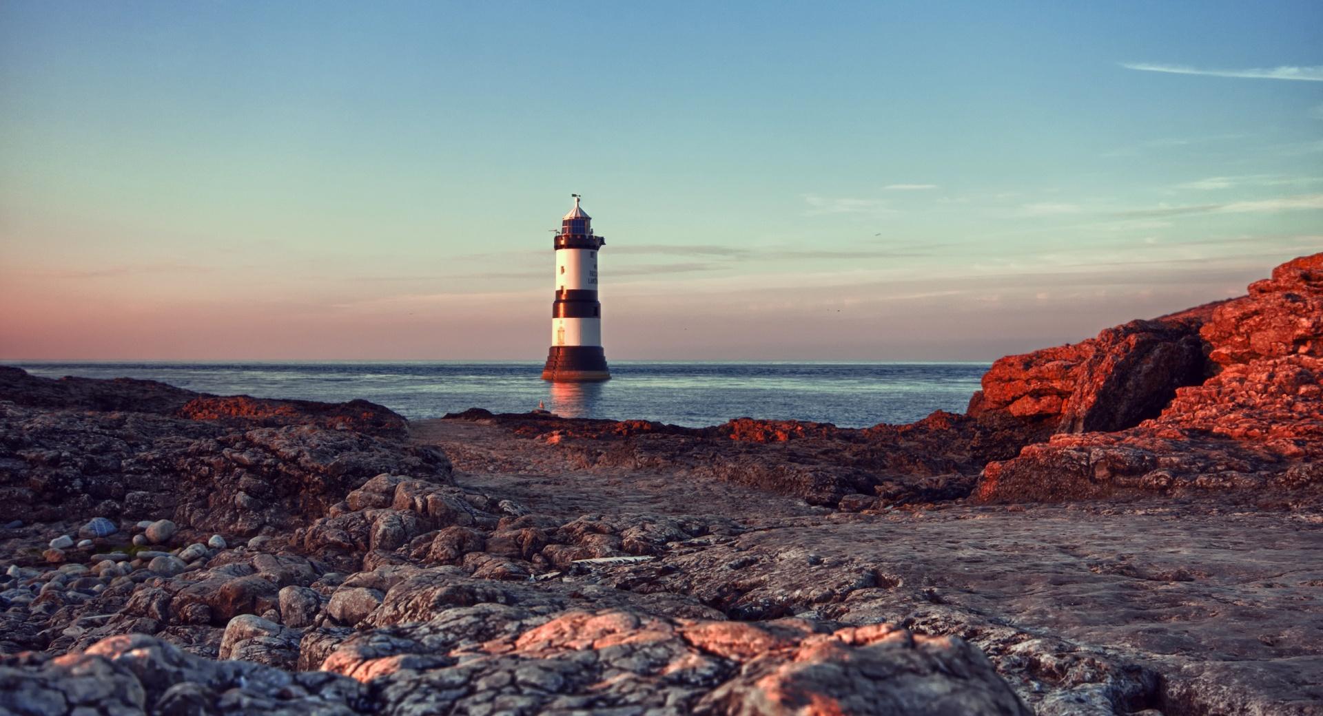Lighthouse In The Water at 750 x 1334 iPhone 6 size wallpapers HD quality