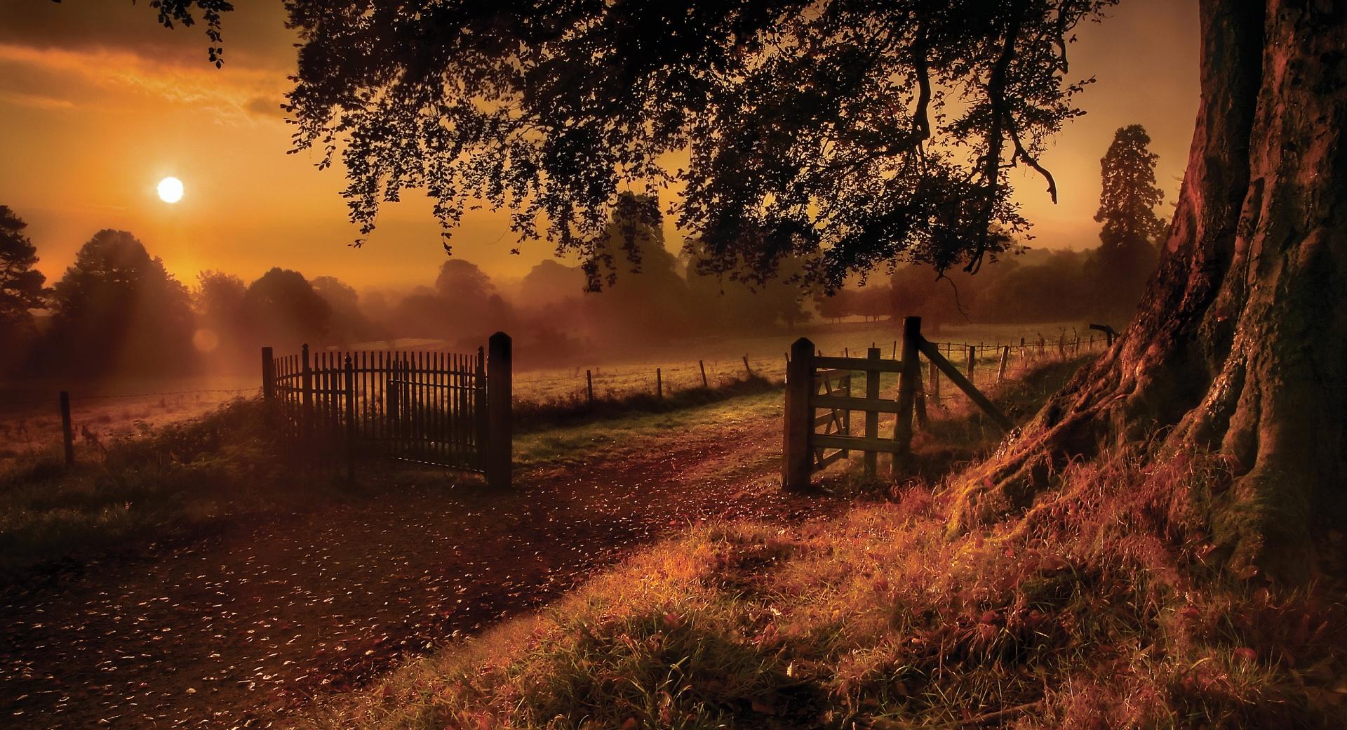 Old Road Gate at 750 x 1334 iPhone 6 size wallpapers HD quality