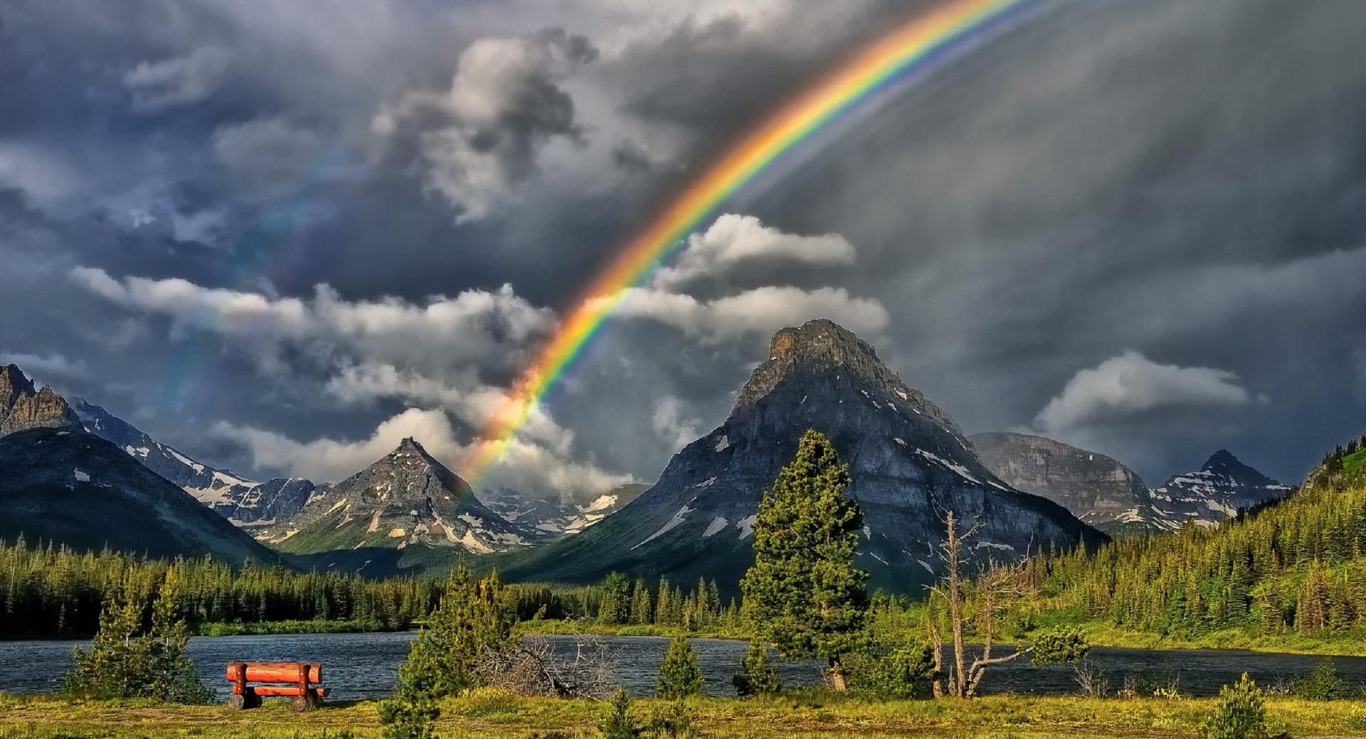 Rainbow In The Sky at 1152 x 864 size wallpapers HD quality