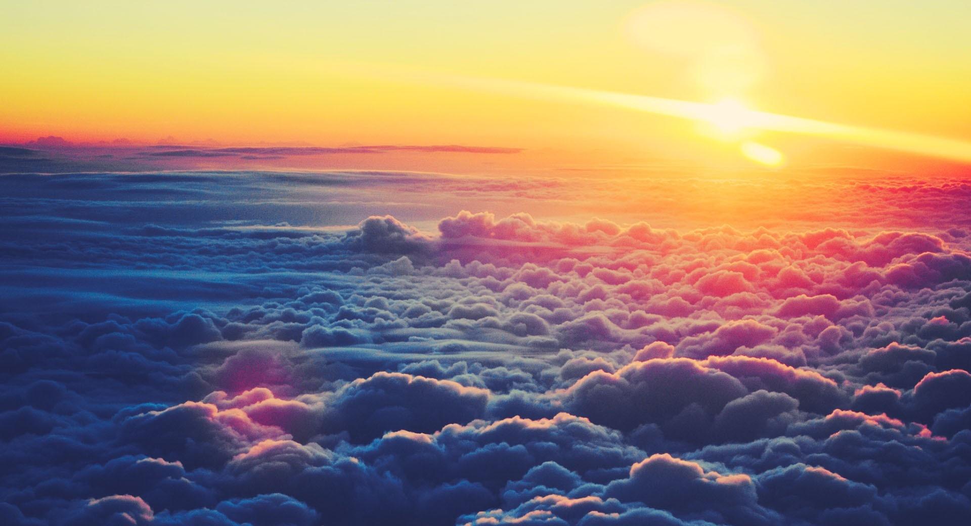 Sunrise Above The Clouds at 750 x 1334 iPhone 6 size wallpapers HD quality