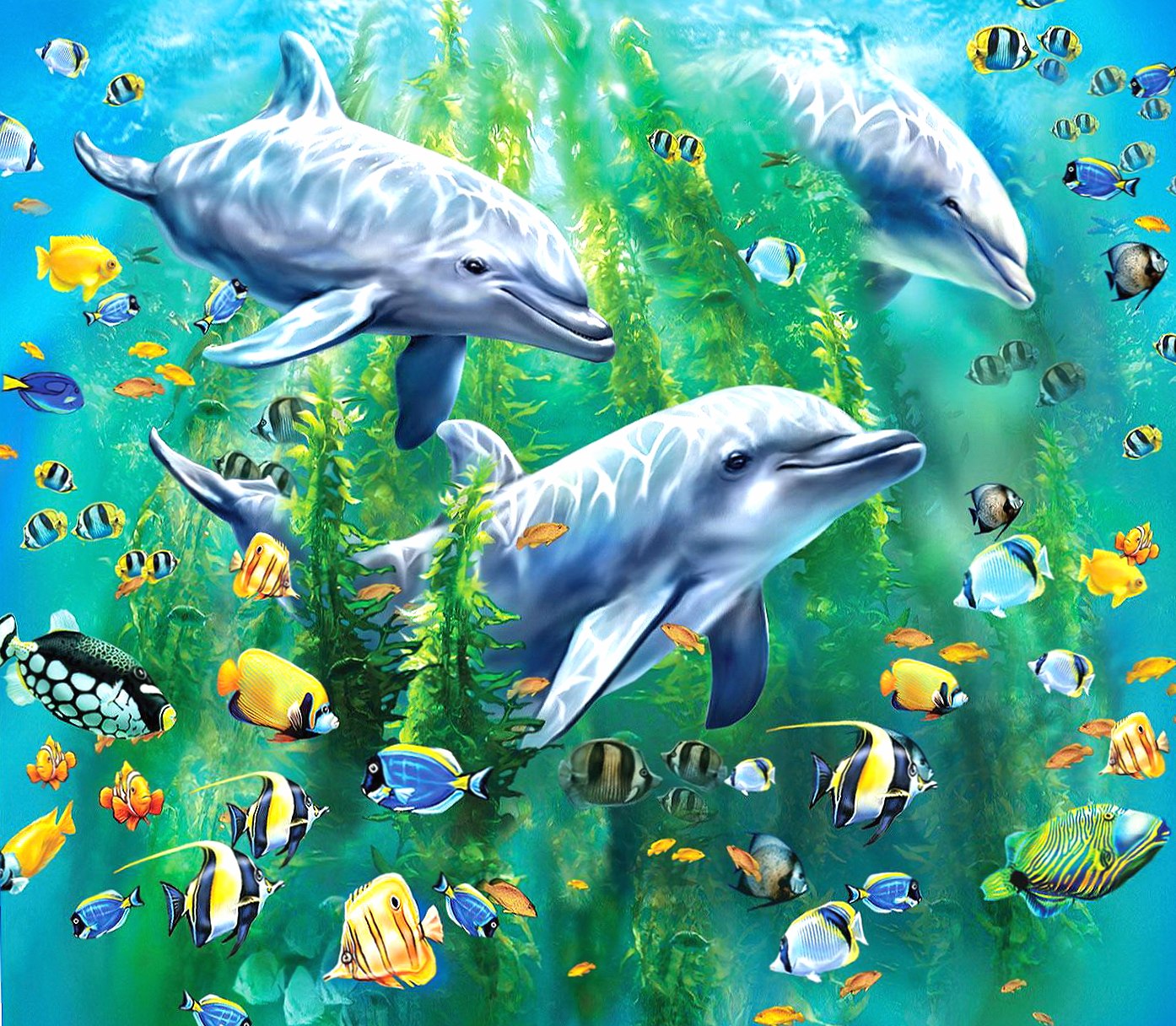 Underwater Delfine wallpapers HD quality
