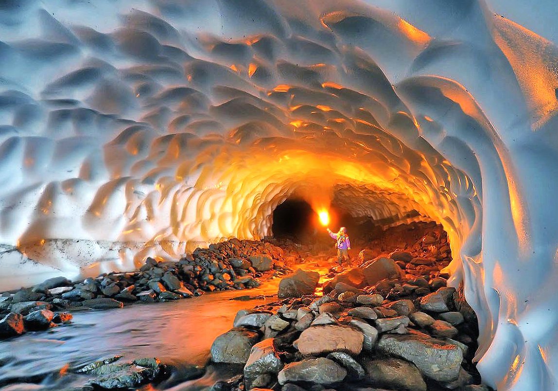wondefurl glacial cave at 1024 x 1024 iPad size wallpapers HD quality