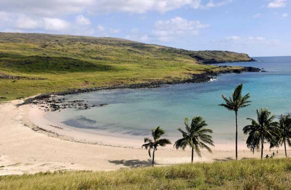 Anakena Beach Anakena Easter Island Chile