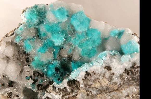 Aurichalcite mineral light blue