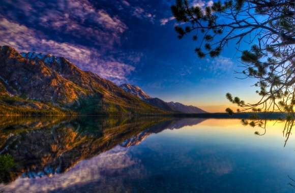 Beautiful Lake Reflection, HDR