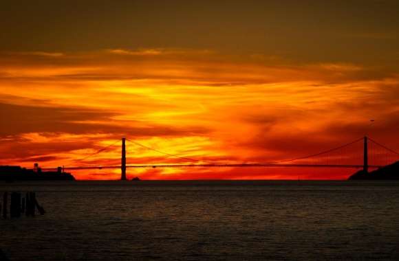 Red Sunrise Bridge