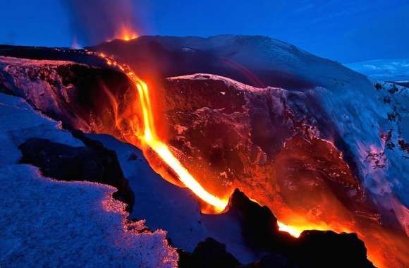 River of lava