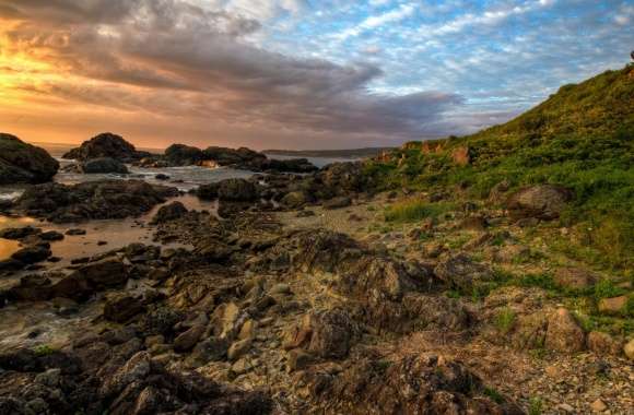 Rough Sea Shore