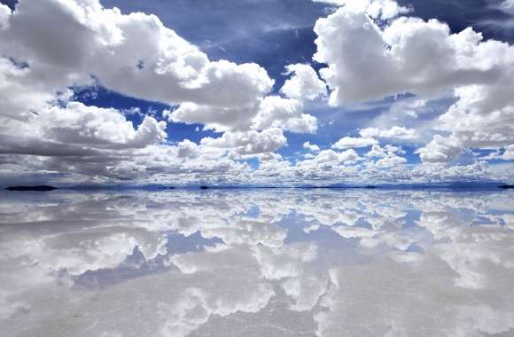 Wonderful reflected clouds