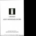 Crimes and Misdemeanors new wallpapers