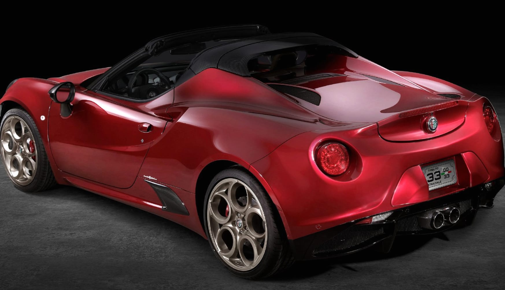 Alfa Romeo 4C Spider 33 Stradale Tributo at 1024 x 1024 iPad size wallpapers HD quality