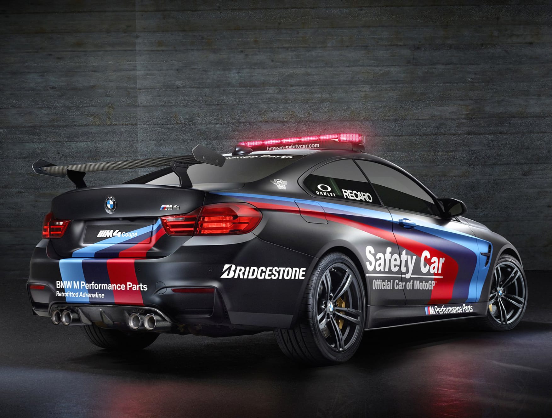 BMW M4 Coupe MotoGP Safety Car at 640 x 960 iPhone 4 size wallpapers HD quality