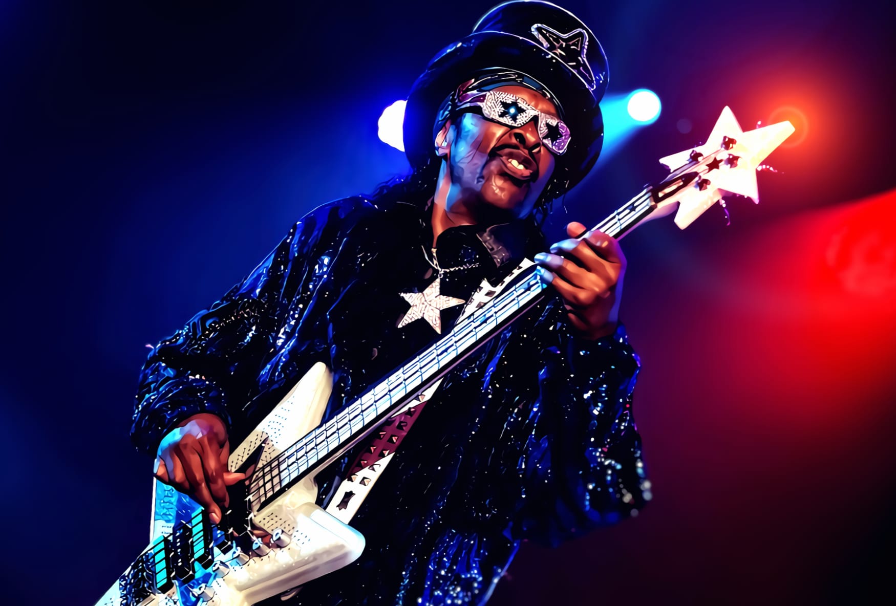 Bootsy Collins at 2048 x 2048 iPad size wallpapers HD quality