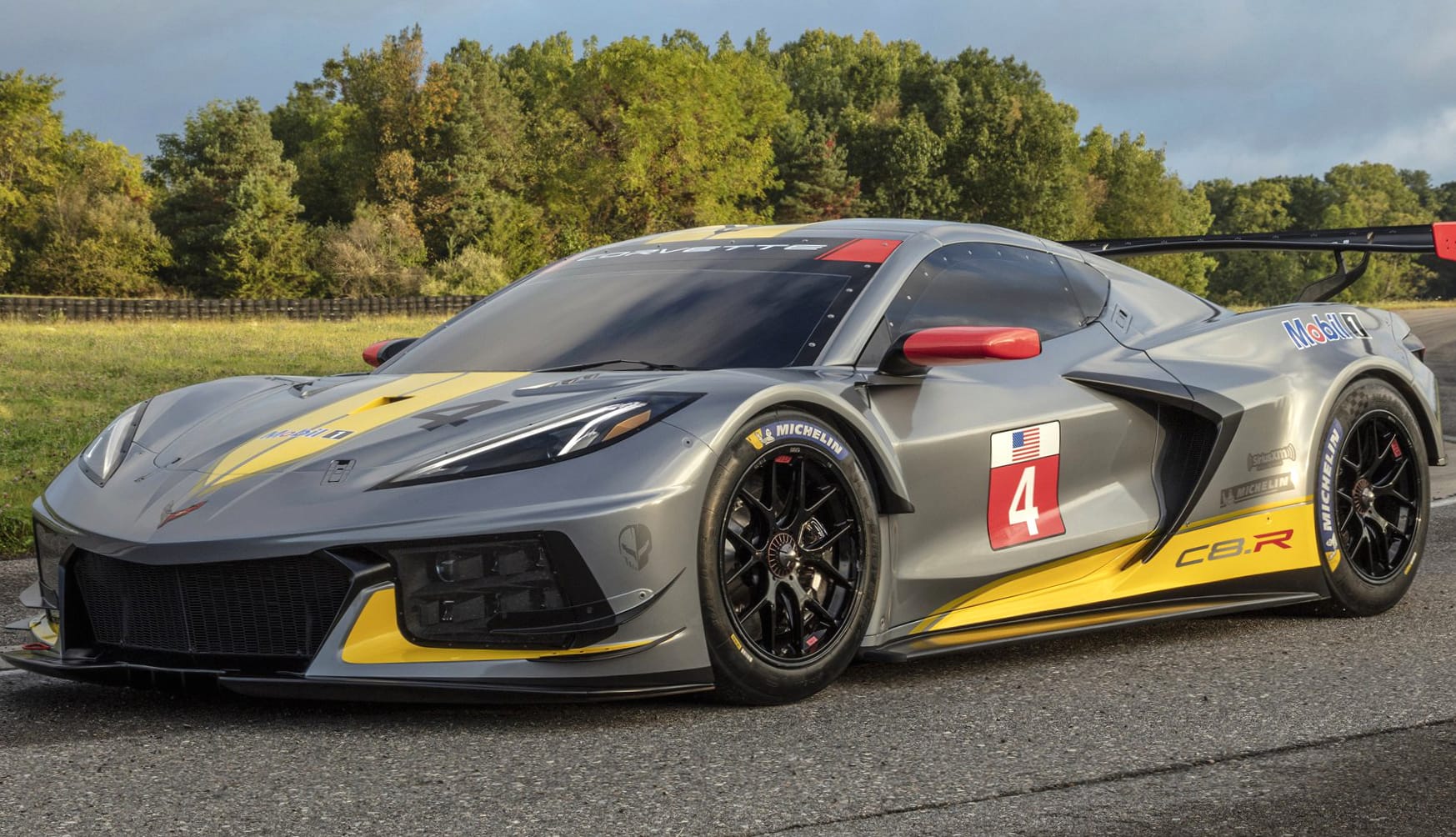 Chevrolet Corvette C8.R at 320 x 480 iPhone size wallpapers HD quality