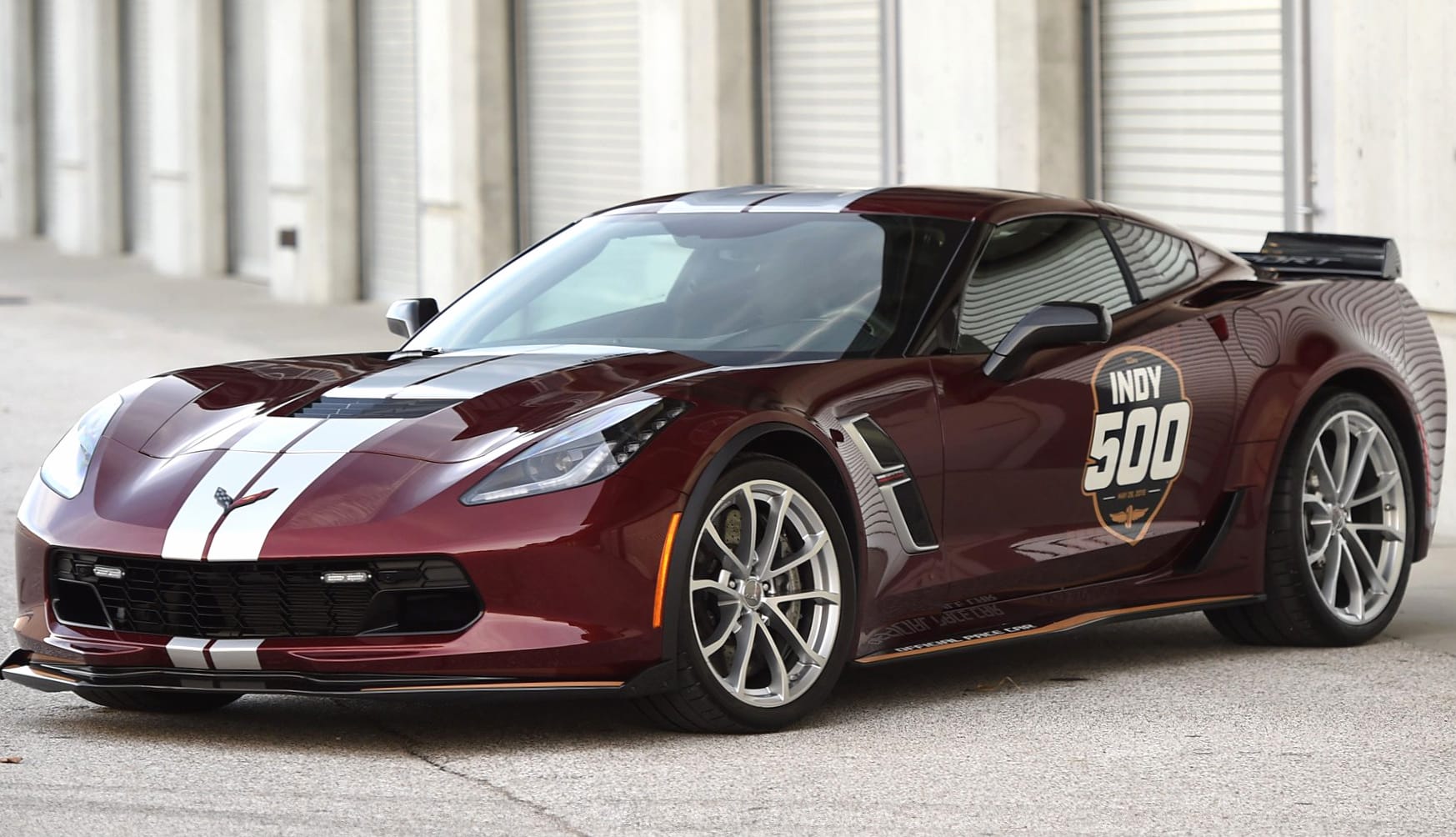 Chevrolet Corvette Grand Sport Indy 500 Pace Car at 320 x 480 iPhone size wallpapers HD quality