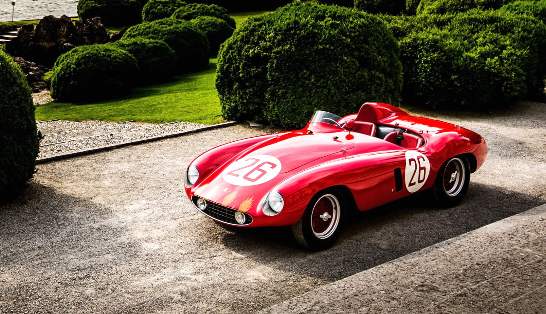 Ferrari 500 Mondial at 640 x 1136 iPhone 5 size wallpapers HD quality