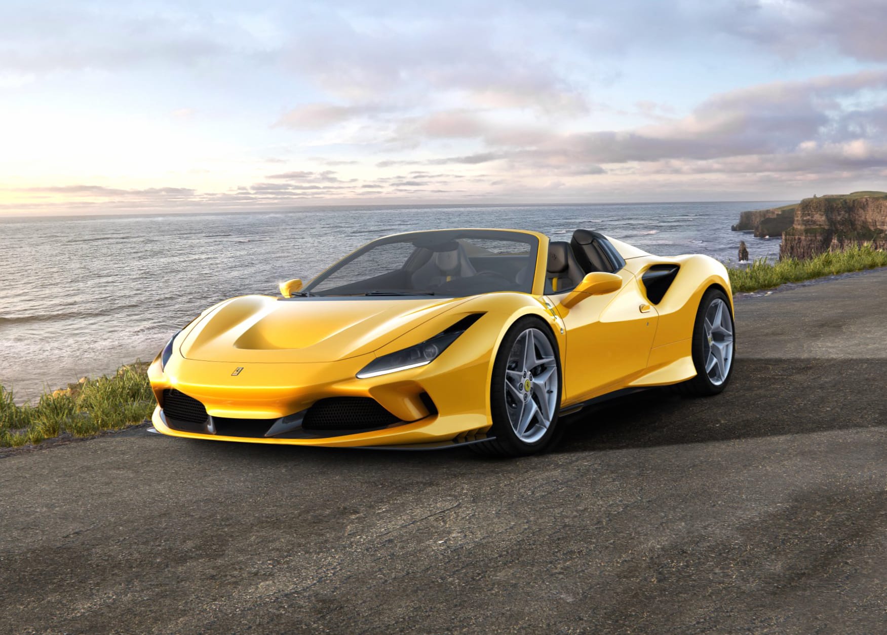 Ferrari F8 Spider at 320 x 480 iPhone size wallpapers HD quality
