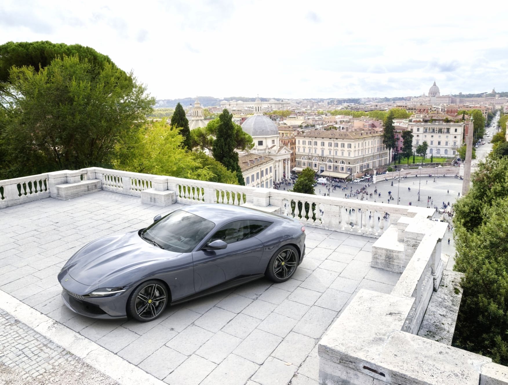 Ferrari Roma at 320 x 480 iPhone size wallpapers HD quality