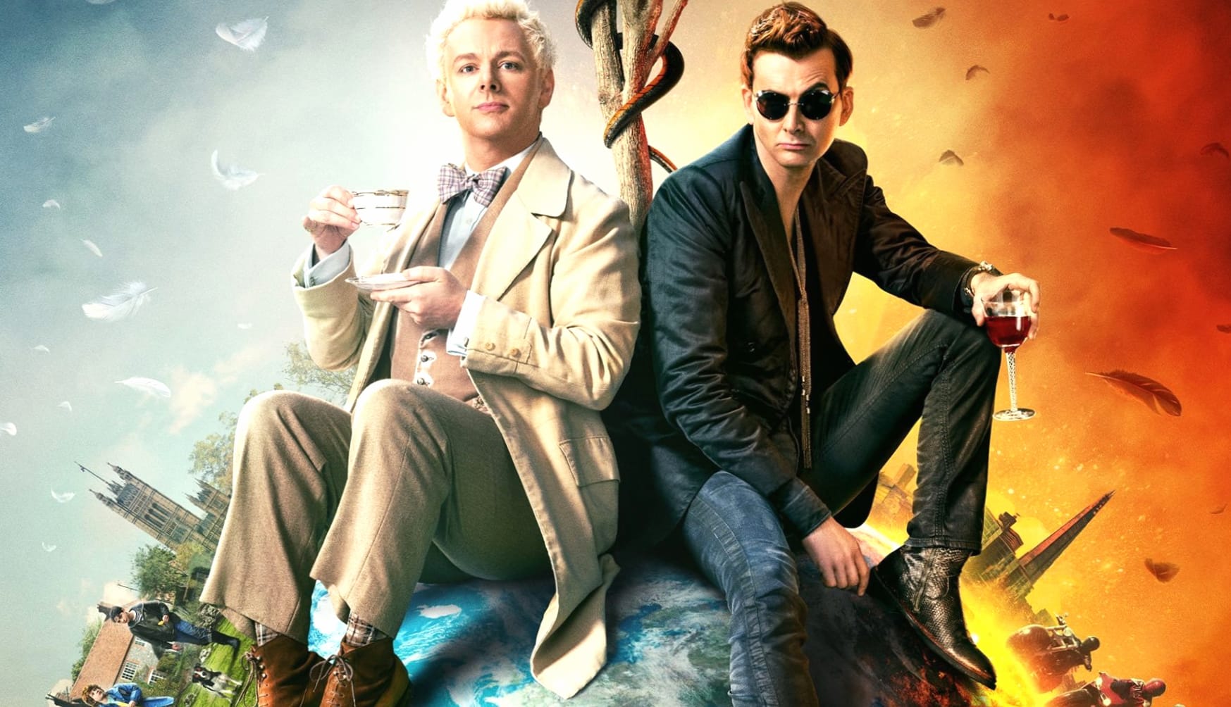 Good Omens at 2048 x 2048 iPad size wallpapers HD quality