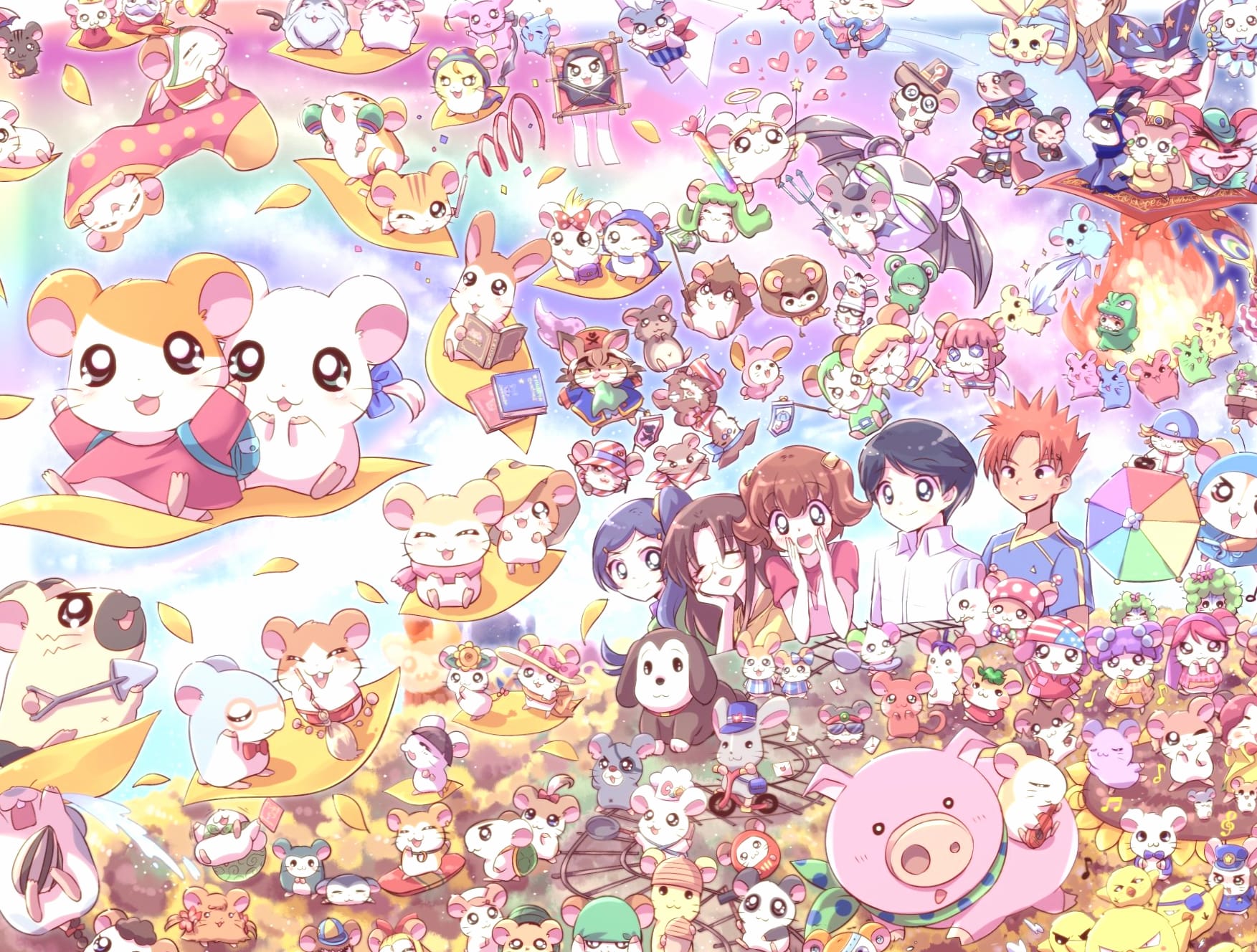 Hamtaro at 640 x 1136 iPhone 5 size wallpapers HD quality