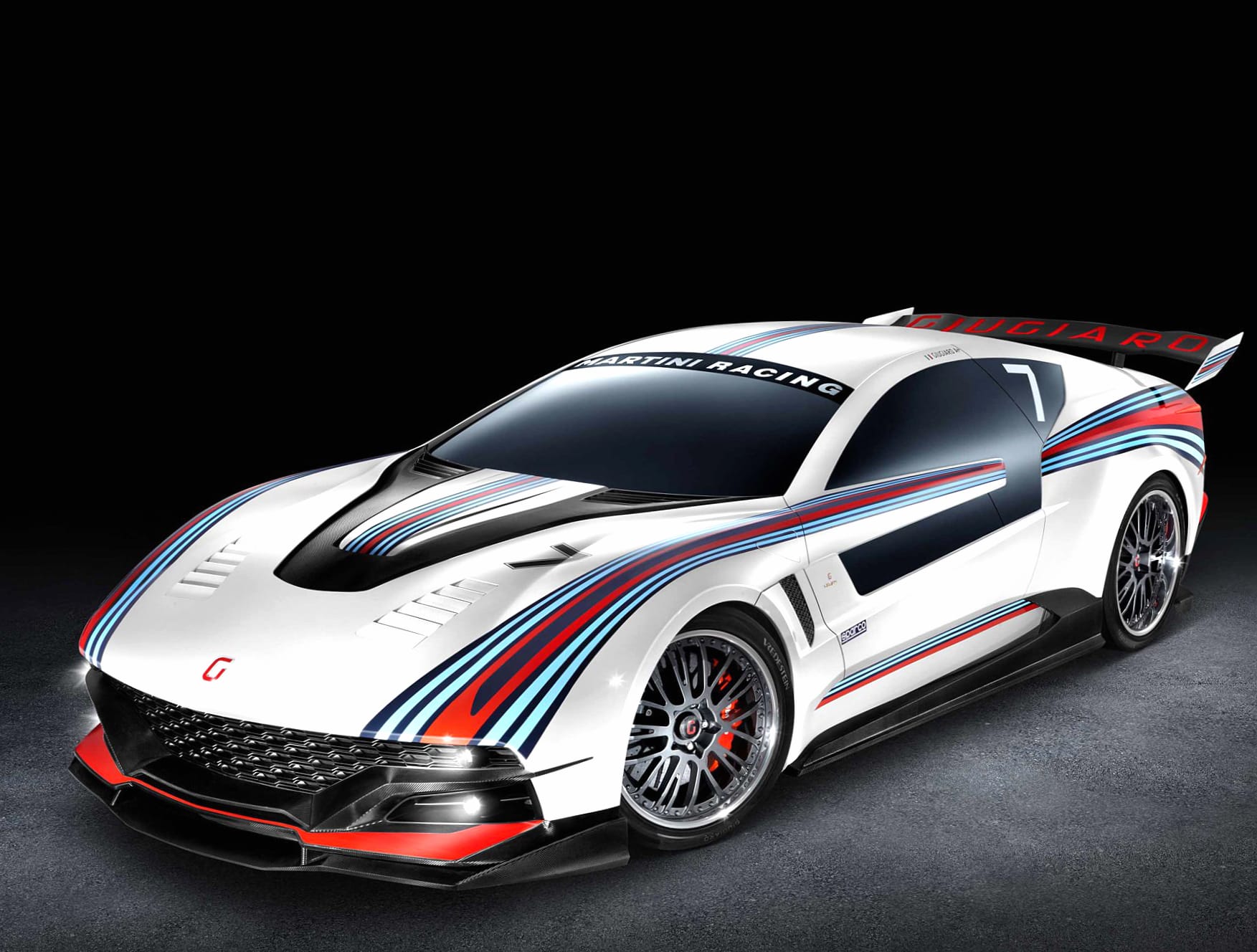 Italdesign Brivido Martini Racing at 1334 x 750 iPhone 7 size wallpapers HD quality