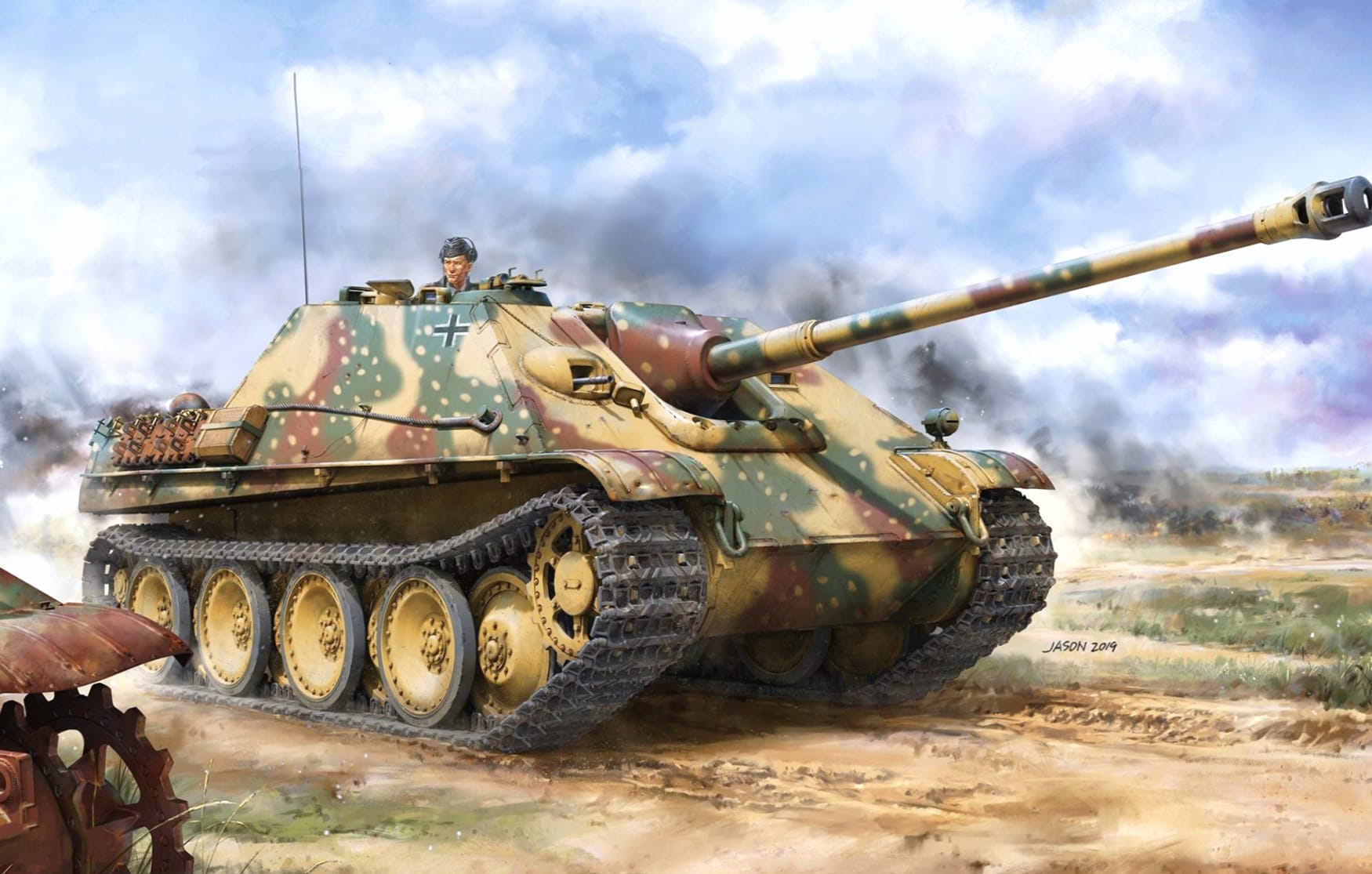 Jagdpanther at 320 x 480 iPhone size wallpapers HD quality